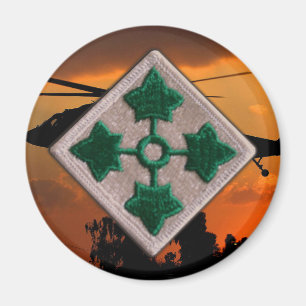 4th ID infantry division vietnam iraq war vets Magnet