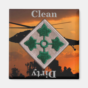 4th ID infantry division vietnam iraq war vets Magnet