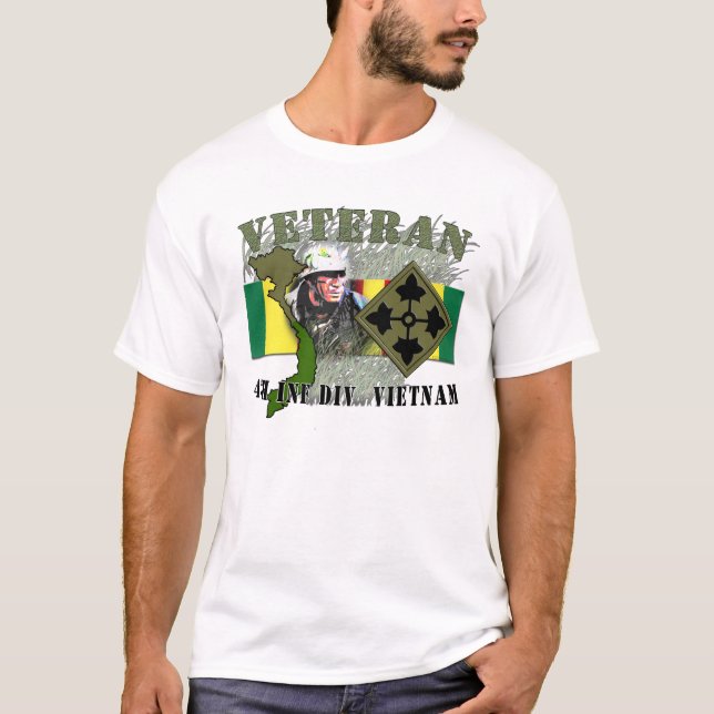 4th Inf Div - Vietnam T-Shirt (Front)