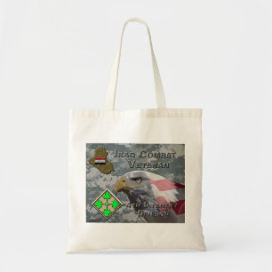 4th Infantry Div Iraq Combat Veteran Tote Bag