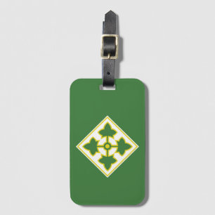 4th Infantry Division Badge Luggage Tag