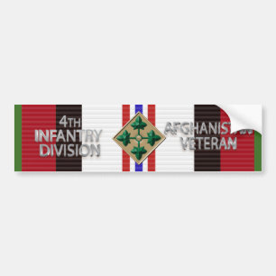 4th Infantry Division Eagle Afghanistan Veteran Bumper Sticker