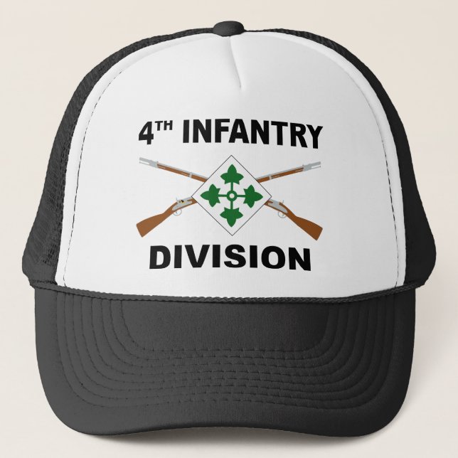 4th Infantry Division - Fighting Fourth Trucker Hat (Front)