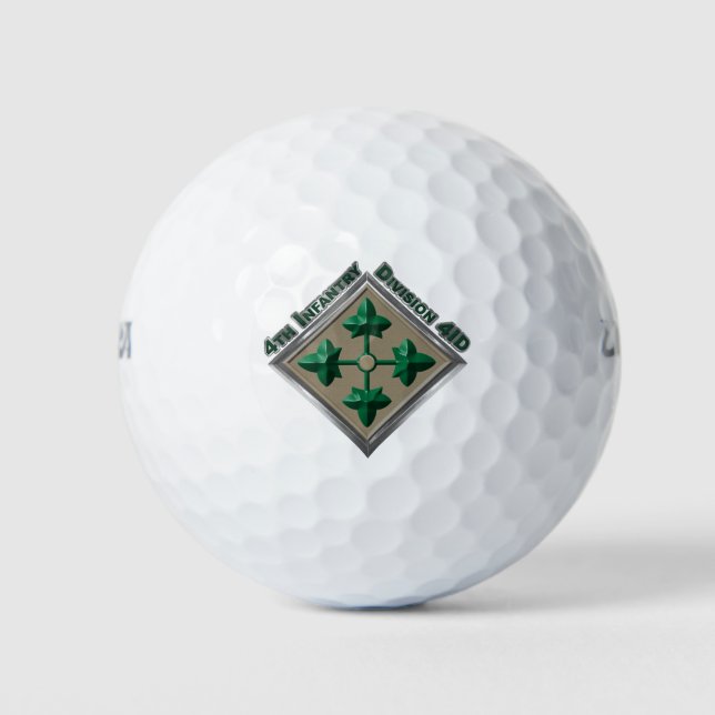 4th Infantry Division  Golf Balls (Front)