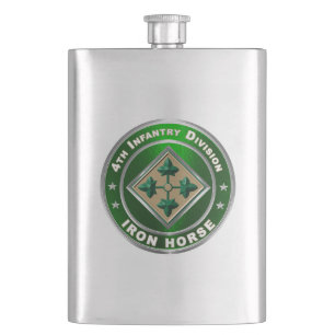 4th Infantry Division Hip Flask