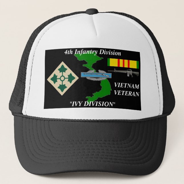 4th Infantry Division"IVY DIVISION" Ball Caps (Front)