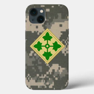 4th Infantry Division "Ivy Division" Digital Camo iPhone 13 Case