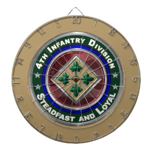 4th Infantry Division Keepsake Dartboard