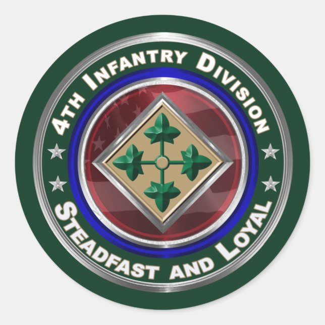4th Infantry Division Keepsake Sticker (Front)