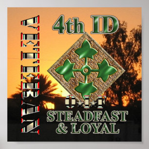 4th Infantry Division OIF Veteran Poster