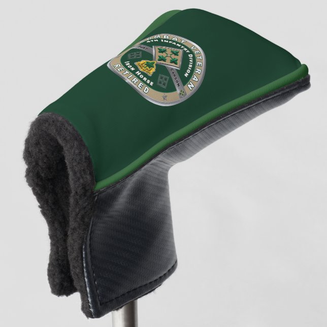 4th Infantry Division Retired Golf Head Cover (3/4 Front)