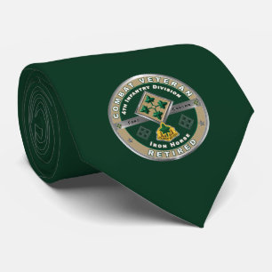 4th Infantry Division "RETIRED" Tie