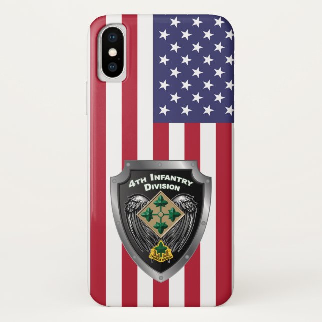 4th Infantry Division “Steadfast and Loyal” Case-Mate iPhone Case (Back)