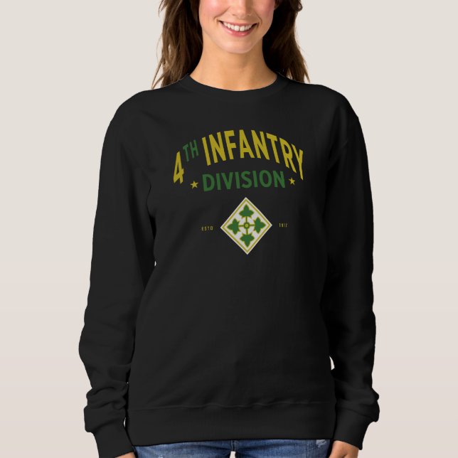 4th Infantry Division - United States Military Sweatshirt (Front)