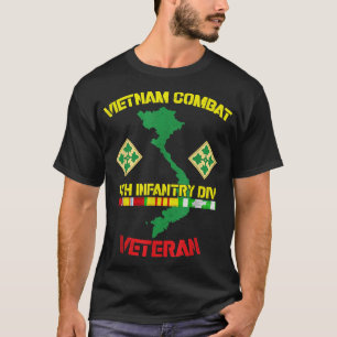 4th Infantry Division - Vietnam Combat Veteran  T-Shirt