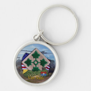 4th infantry division vietnam veterans Keychain