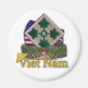4th infantry division vietnam war vets Magnet