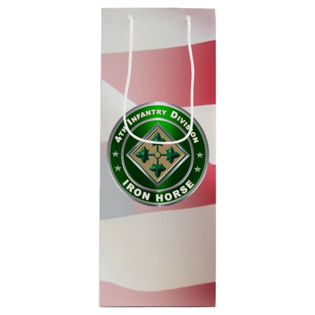 4th Infantry Division Wine Gift Bag (Front)