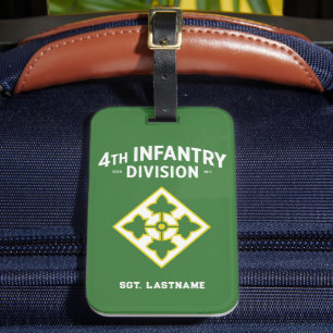 4th Infantry "Ivy" Division Customisable Luggage Tag