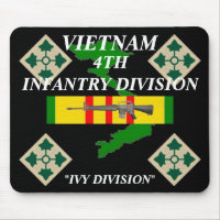 4th Infantry Vietnam Mousepad 2/b