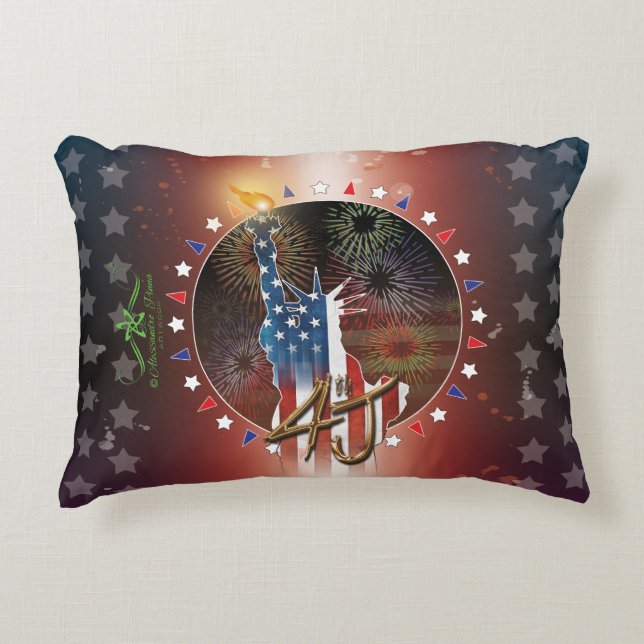 4th J Decorative Cushion (Front)