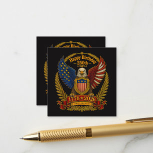 4th July 250th Independence Day 250 Years Enclosure Card