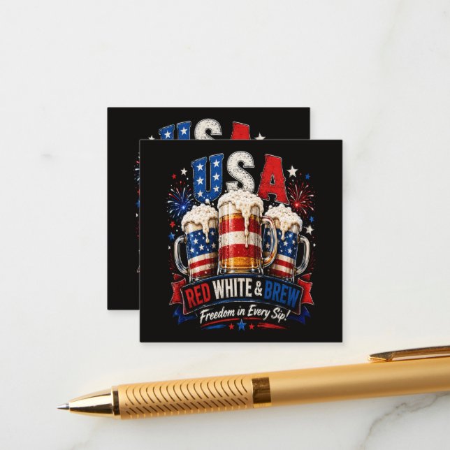 4th july america 250th enclosure card (Front/Back In Situ)