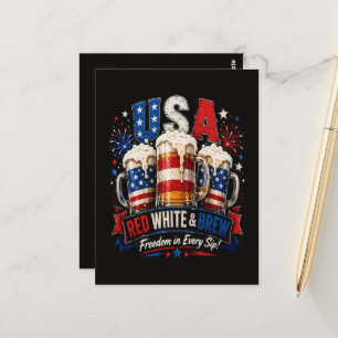 4th july america 250th postcard