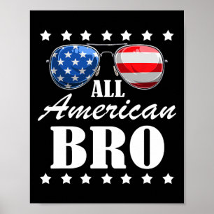 4th July America Independence Day Patriot Usa Mens Poster