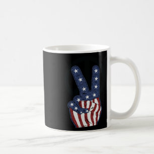4th July America Independence Day Peace Love Ameri Coffee Mug