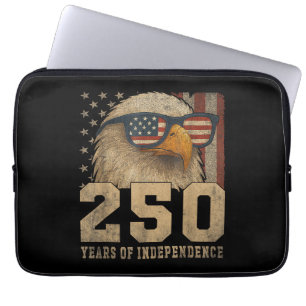 4th July American Flag Eagle Vintage 250 Years 177 Laptop Sleeve