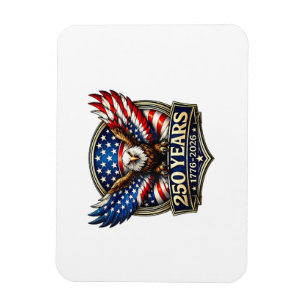 4th July American Flag Eagle Vintage 250 Years 177 Magnet
