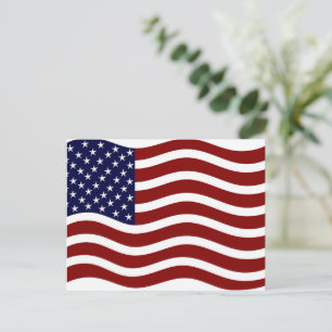 4th July American Flag Postcard