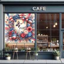 4th July American Independence Day Red White Blue