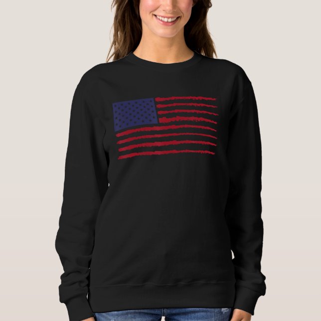 4th July American Patriotic Independence Day Men W Sweatshirt (Front)