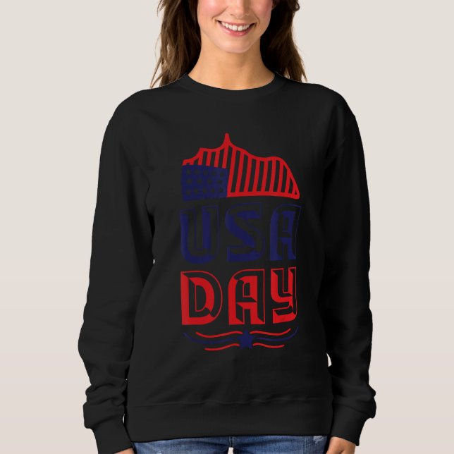 4th july apparel USA american flag 4th of july for Sweatshirt (Front)