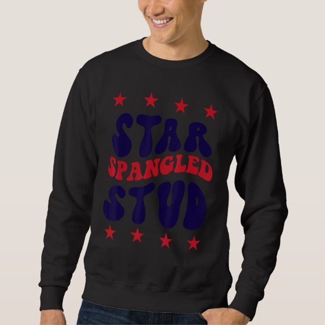 4th july apparel USA american flag 4th of july for Sweatshirt (Front)