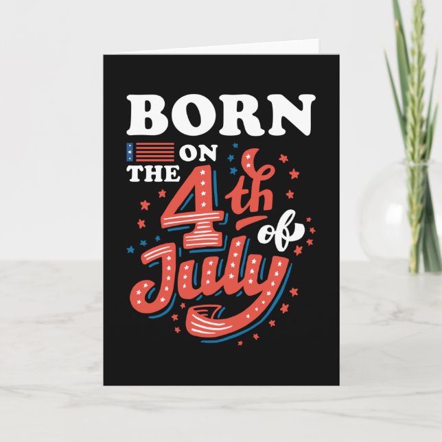 4th July Birthday Card (Front)