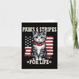 4th July Cat Lover Card