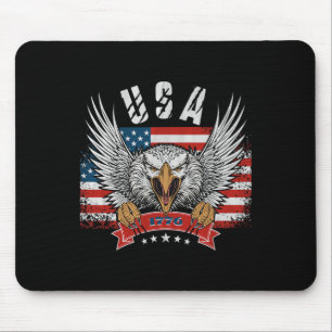 4th July Eagle merica America Independence Day Pat Mouse Pad