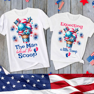 4th July Gender Reveal Daddy to be T-Shirt