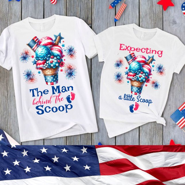 4th July Gender Reveal Daddy to be T-Shirt (Creator Uploaded)
