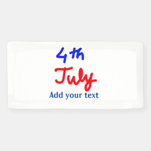 4th july independence day add your text name photo banner