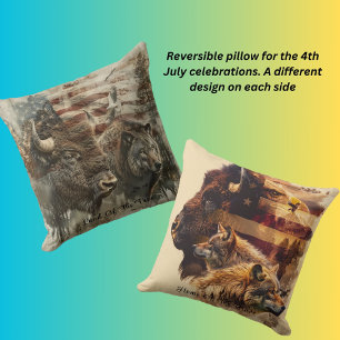4th July Independence Day Cushion