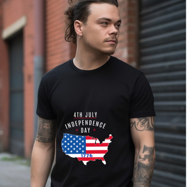 4th JULY-Independence Day Design T-Shirt (Creator Uploaded)