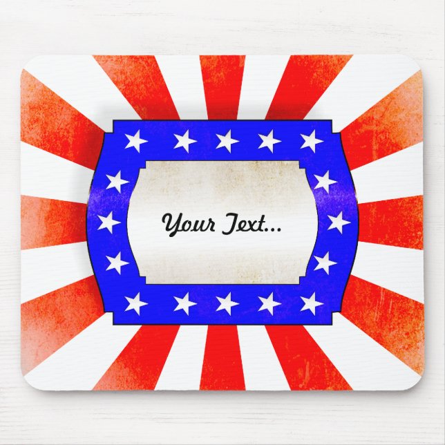 4th July Independence Day Mouse Pad (Front)