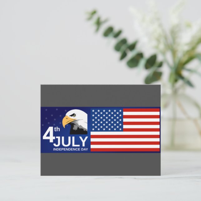 4th July /Independence Day Postcard (Standing Front)