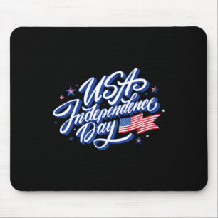 4th July Independence Day Usa Flag Patriotic Ameri Mouse Pad