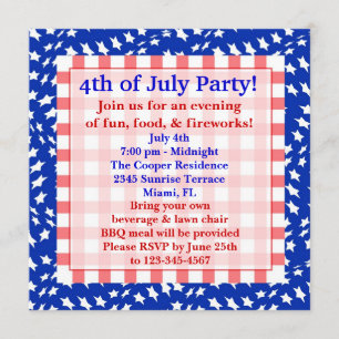 4th July Invitation