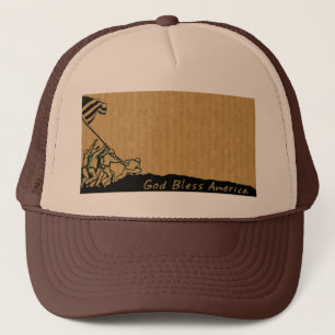 4th July Iwo Jima God Bless America Cap